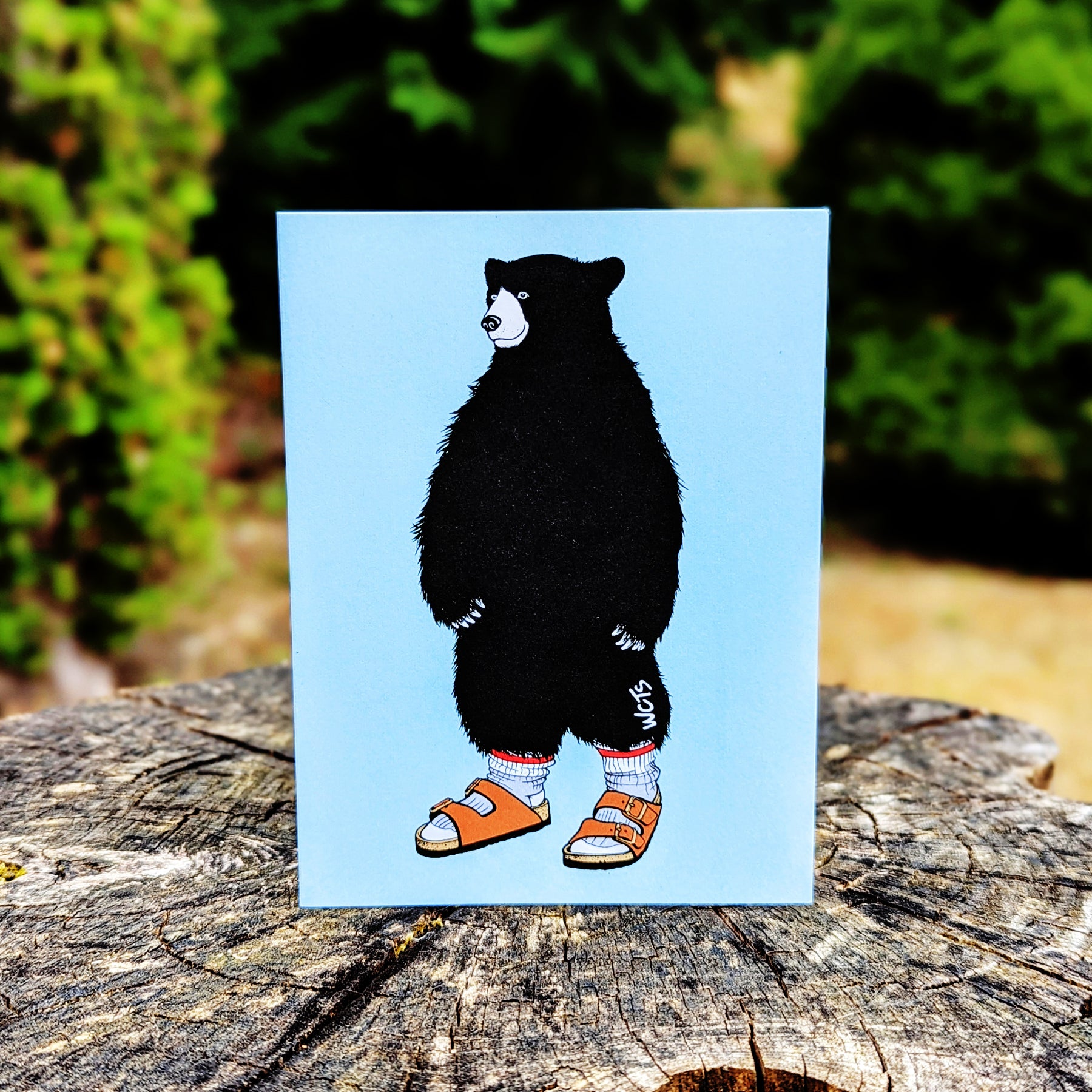 Westcoastees Bearkenstock Bear Art Card, ART CARD, Westcoastees, 