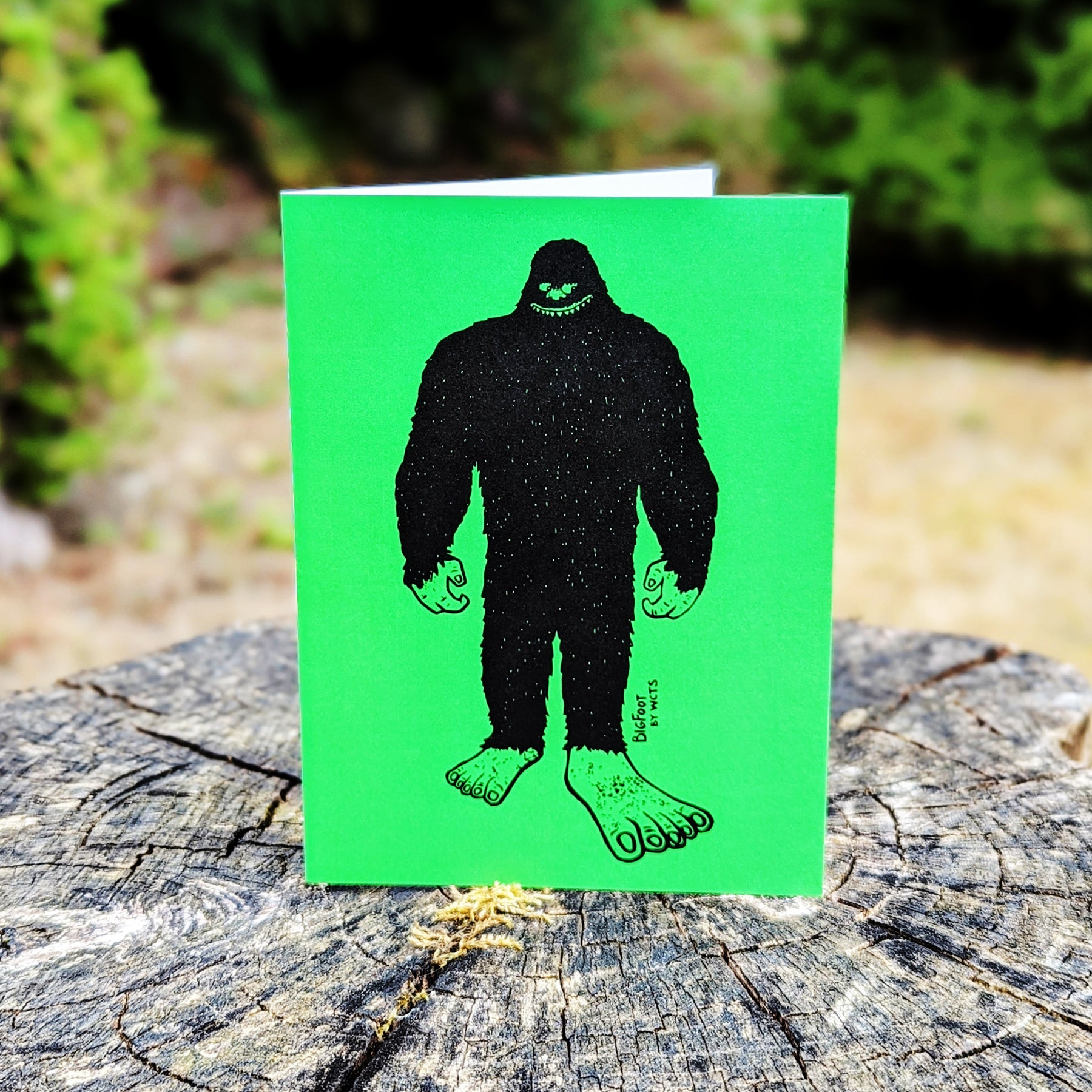 Westcoastees Bigfoot Art Card, ART CARD, Westcoastees, 