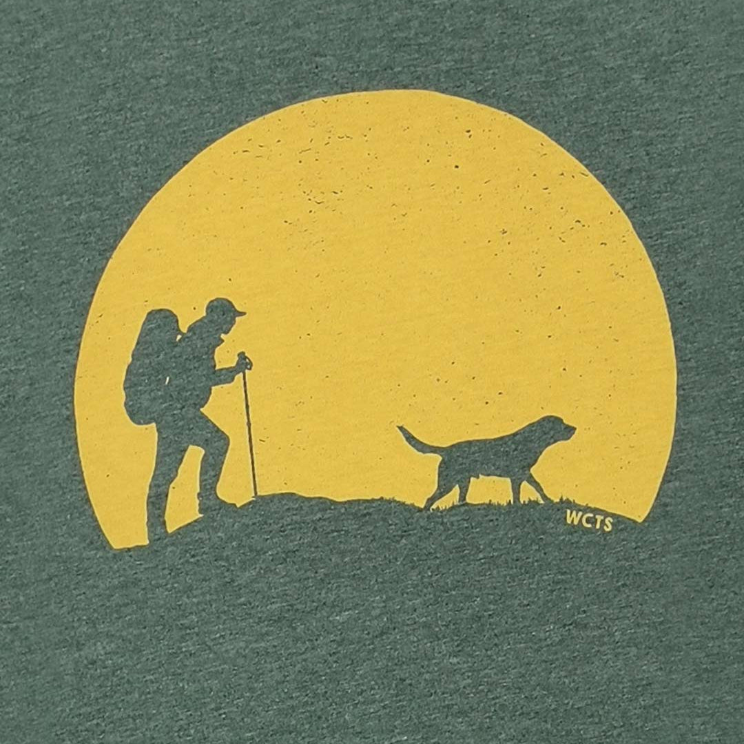 Close-up Adult Unisex Dog Hike T-shirt