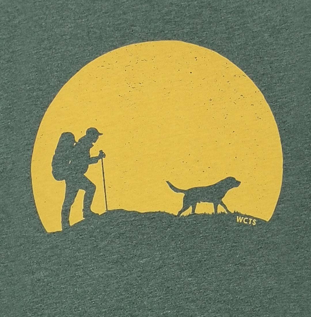 Close-up Adult Unisex Dog Hike T-shirt