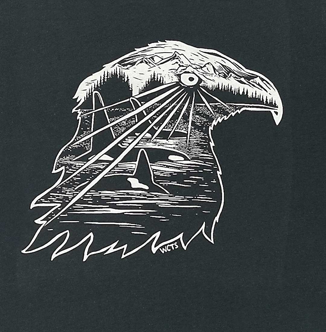 Close-up of Eagle Eye Killer Whale Adult Unisex T-shirt