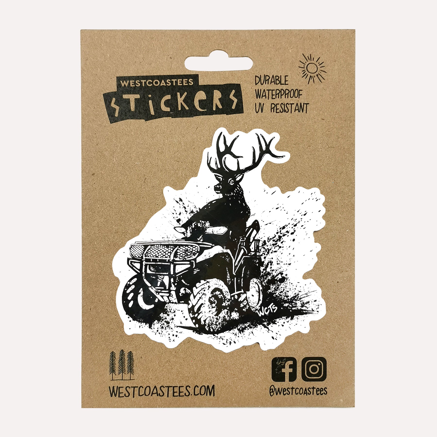 Westcoastees Elk Rider Sticker - Westcoastees