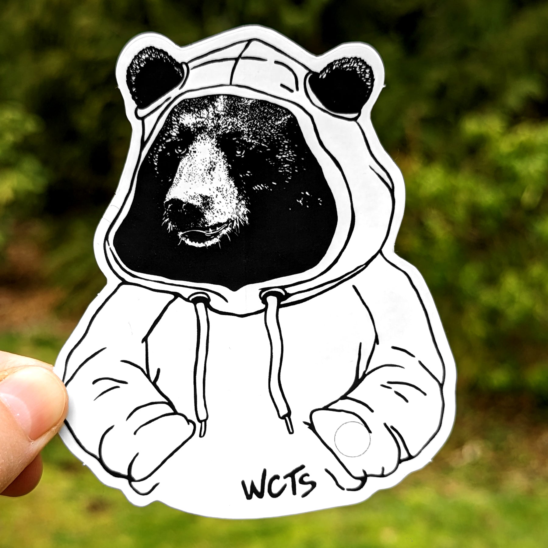 Westcoastees Hoodie Bear Sticker, STICKERS, Westcoastees, www.westcoastees.com