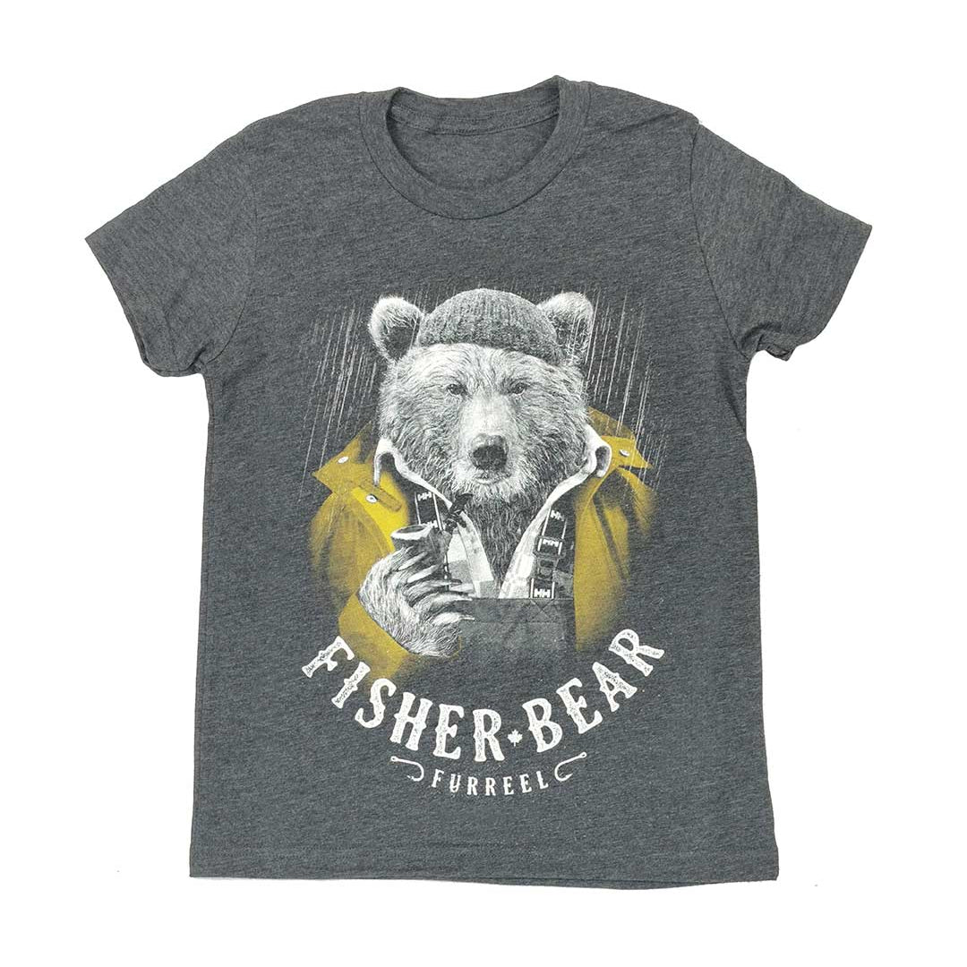 Kid's Fisher Bear T-shirt - Westcoastees