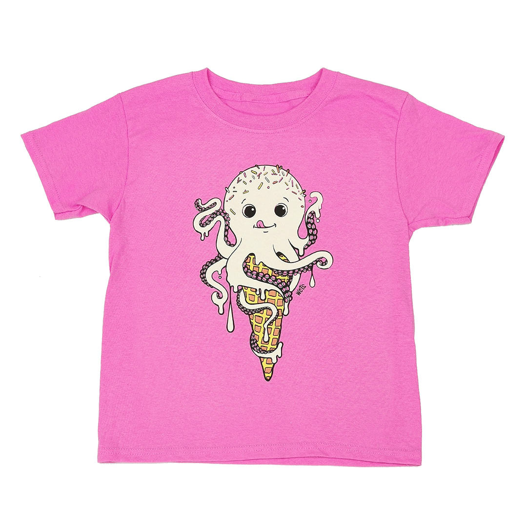 Kid's Ice Cream Octopus T-shirt - Westcoastees