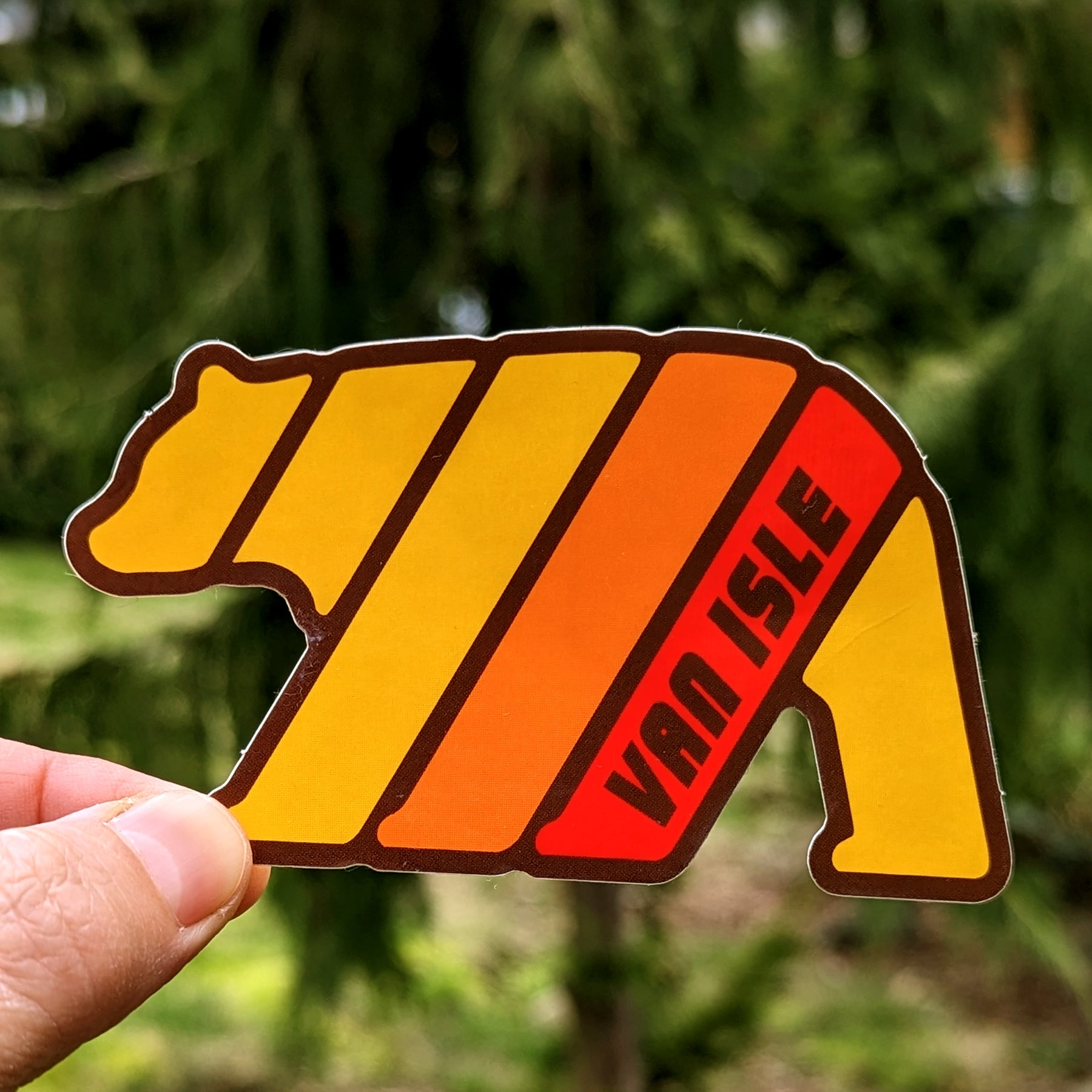 Westcoastees Retro Bear Sticker, STICKERS, Westcoastees, www.westcoastees.com