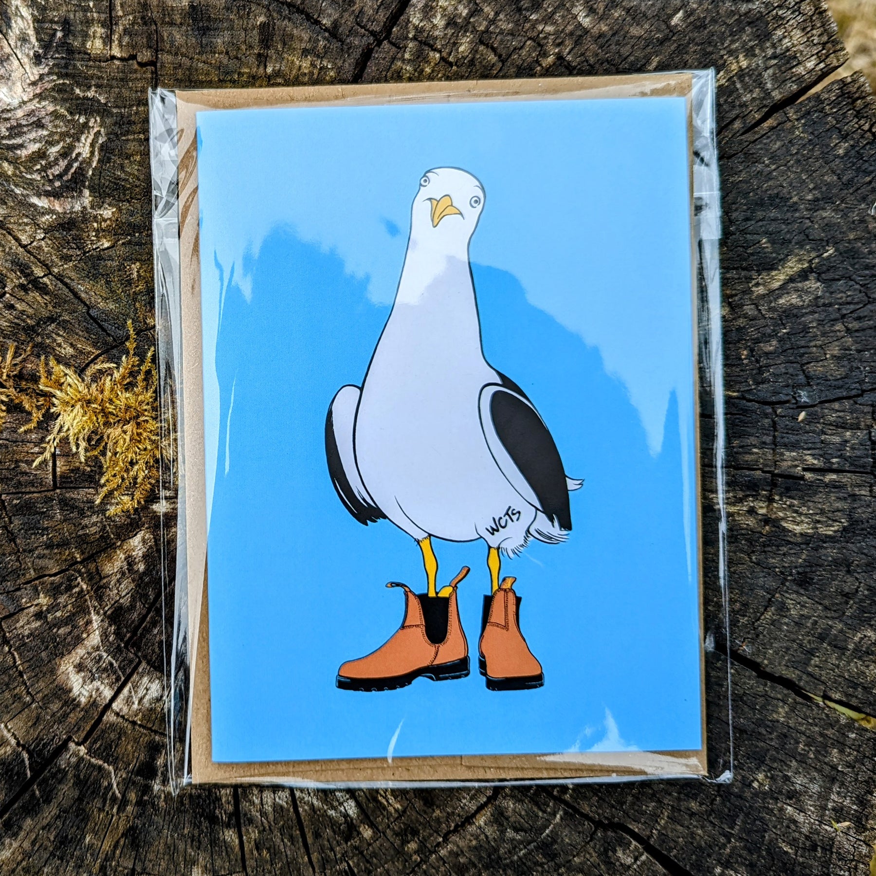 Westcoastees Seagull Art Card, ART CARD, Westcoastees, 