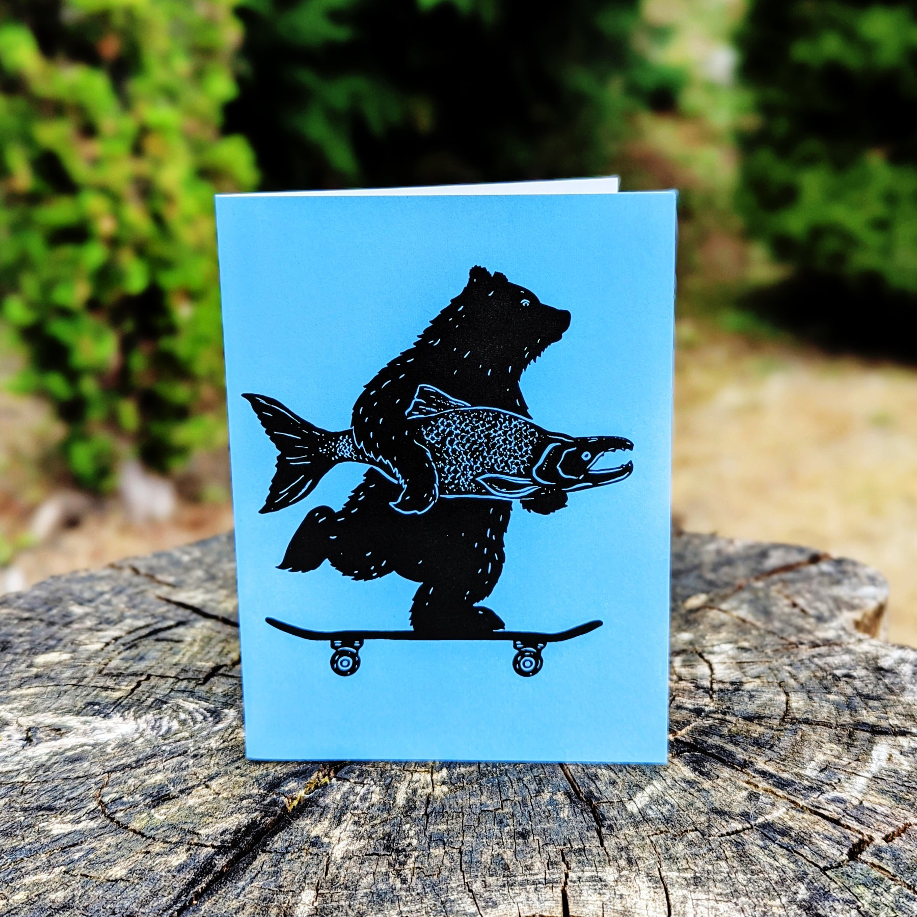 Westcoastees Skater Bear Art Card, ART CARD, Westcoastees, 