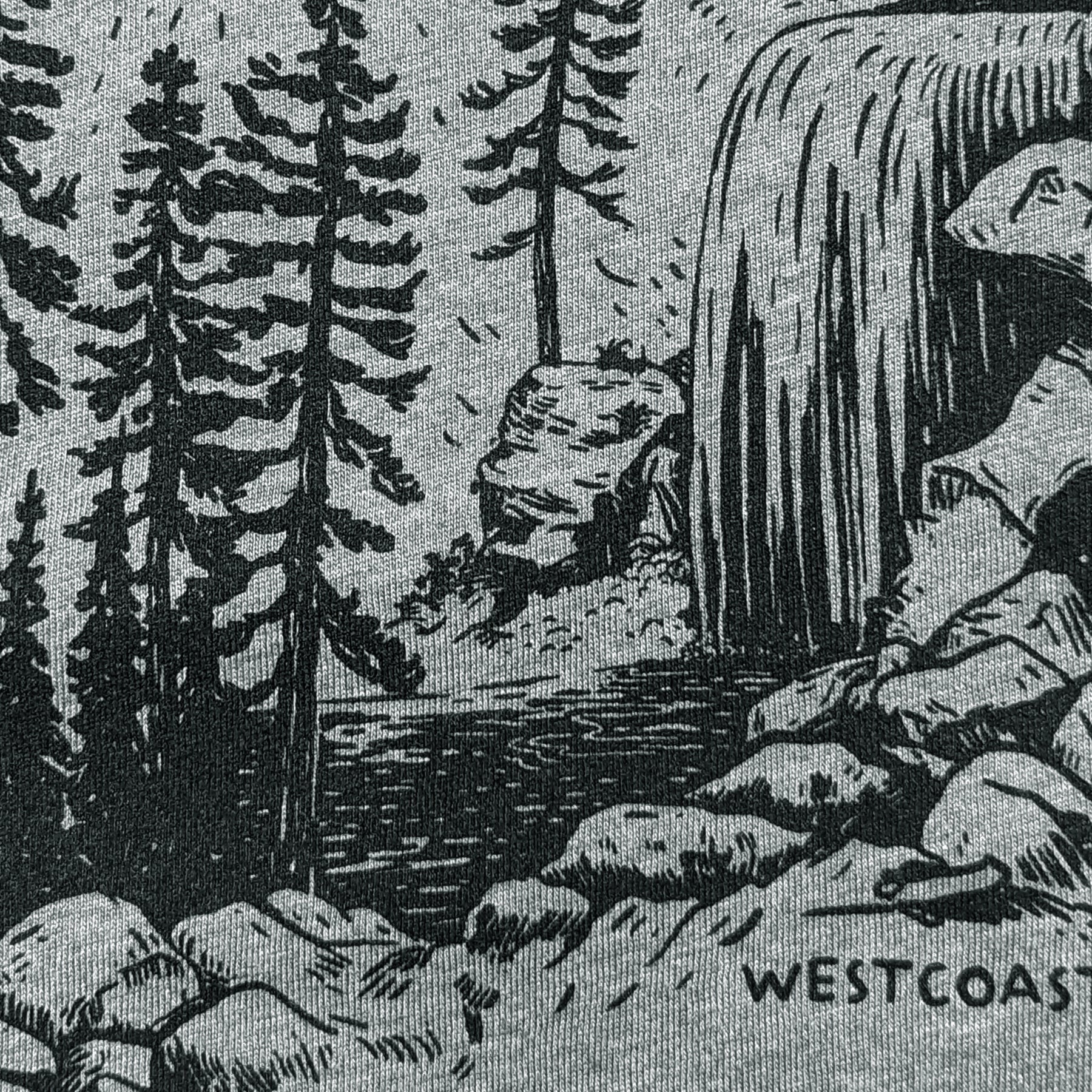 Adult Unisex Bear Mountain Falls T-shirt, ADULT UNISEX TEE'S, Westcoastees, www.westcoastees.com