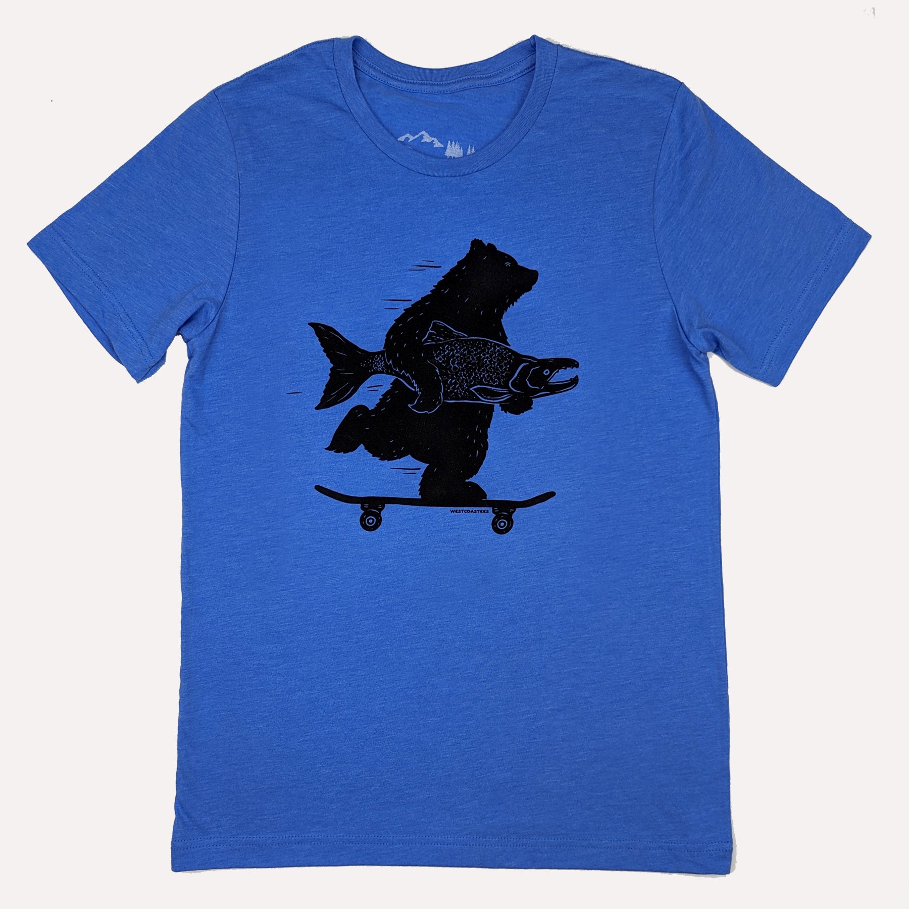 Skater Bear Adult Unisex T-shirt