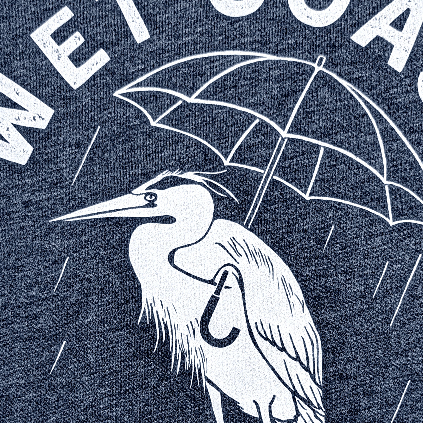 Women's Wet Coast Heron Crew Neck T-Shirt