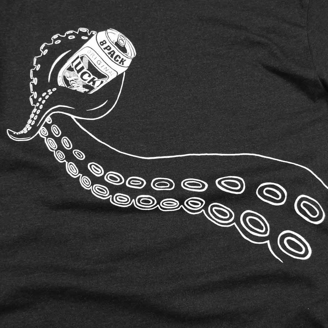 Close-up of Lucky Tentacle Adult Unisex T-shirt