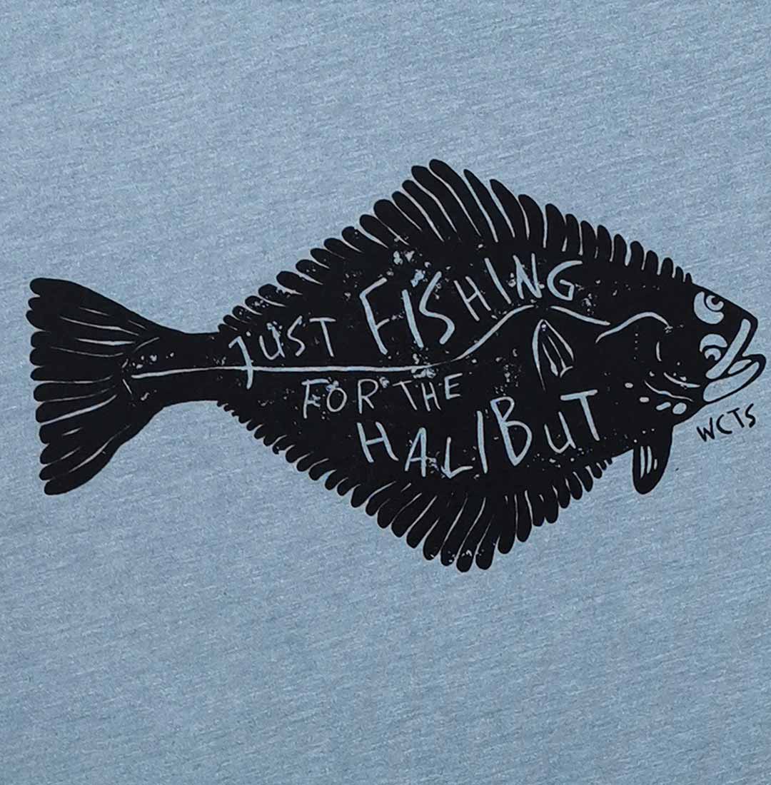 Close-up Just Fishing for the Halibut Adult Unisex T-shirt
